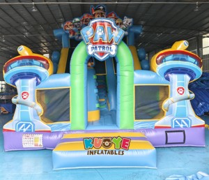Maison commerciale de rebond de chien de <span class=keywords><strong>patrouille</strong></span> de patte PVC extérieur grand château de terrain de jeu pour enfants ville <span class=keywords><strong>gonflable</strong></span> d'amusement pour la <span class=keywords><strong>location</strong></span> - Product Image 2