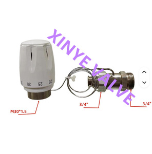 Design moderno valvola termostatica HTRVF 220V sensore a distanza per riscaldamento a pavimento testa del radiatore per radiatori - Product Image 4