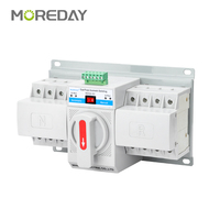 Interrupteur de transfert automatique MOREDAY 63A 2P 3P 4P, contrôleur ATS, commutateur de transfert double alimentation