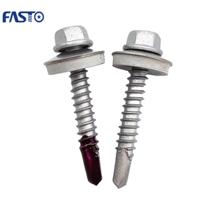 बिमटल स्क्रू स्टेनलेस स्टील श्रृंखला S316 एस 304 बिमटल स्क्रू हेक्स वॉशर हेड स्व ड्रिलिंग स्क्रू - Product Image 1