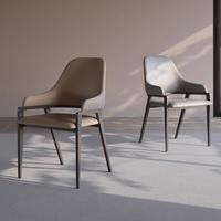 Chaise de salle à manger portable en bois de style italien moderne et minimaliste JP, avec dossier haut de gamme, pour la maison