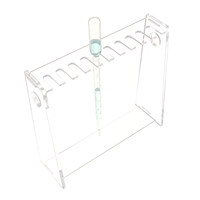 Support de pipettes en acrylique pour hotte à flux laminaire, support de pipettes Pasteur, support de pipettes en plastique 1/2/3 ml 6 trous