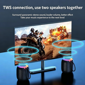 Portable Outdoor Mini Fabric Wireless <strong>Bluetooth</strong> <strong>Speaker</strong> <strong>with</strong> RGB LED Light Deep Bass 309 <strong>Bluetooth</strong> <strong>Speaker</strong> - Product Image 5