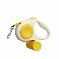 Laisse Rétractable Automatique en Alliage pour Chien 3,0 m, Frein à Déclenchement Rapide à Une Touche, Motif Uni, pour Chiens et Chats, Vente en Gros Personnalisée Disponible
