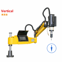 Machine à tarauder LY M3-M12-M16-M20, taraudeuse électrique CNC à servomoteur, outil motorisé à bras articulé facile avec mandrins et buse de soufflage améliorée