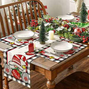 4pcs Christmas Plaid Dining Table & Kitchen Décor Holiday <b>Placemats</b> Heat Resistant Mats Christmas Tree Collection <b>Placemat</b> - Product Image 6