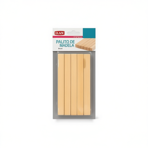 Bastoncini di legno ILAN 12x12x120mm 5 pezzi per progetti fai da te e artigianali - Product Image 2