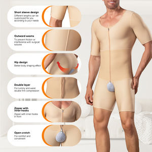 Vêtements de maintien amincissants Faja à haute compression pour hommes soutien postchirurgical colombien soutien du dos lève-fesses mise en forme du corps pour hommes - Product Image 3