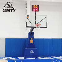 Panier de basket-ball encastré au sol avec rembourrage de poteau, tube carré bon marché d'usine