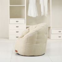 Meuble en tissu de coton et lin style marocain, chaise, sac à haricots, mobilier de salon