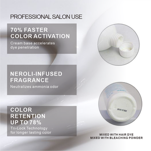 كريم بيروكسيد احترافي لصالونات التجميل بتركيزات 10 و20 و30 و40 لون لصبغ الشعر وتبييضه وتنشيطه - Product Image 5