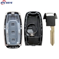 Coque de clé intelligente de bonne qualité à 3 boutons pour clé de voiture N-issan