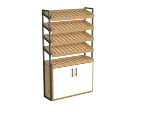 Estantería Góndola Industrial de Metal y Madera Highbright, Exhibidor Personalizado para <span class=keywords><strong>Tiendas</strong></span> Minoristas, para Alimentos Orgánicos - Product Image 2