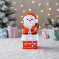 Décoration de Noël LED en acrylique blanc, best-seller, étanche IP44, éco-responsable, lumière vive, commande manuelle, intérieur/extérieur