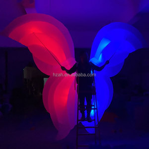 Trang phục hoa bơm hơi màu trắng lạ mắt có đèn LED để trang trí diễu hành - Product Image 4