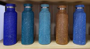 Offre Spéciale Sports de plein air Double paroi Thermos Voyage Diamant Strass Cristal Bouteille d'eau avec logo personnalisé - Product Image 4