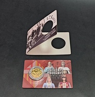 Emballage blister personnalisé à chaud pour pièces de monnaie Emballage de carte blister avec insert en plastique PVC pour jetons