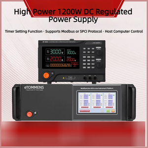 eTOMMENS Alimentation CC programmable de précision 200W à double canal, modes <span class=keywords><strong>CV</strong></span> CC variables pour test de burn-in électronique - Product Image 2