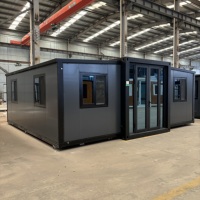 Villa préfabriquée de luxe de 40 pieds 20 pieds 2 3 4 5 chambres Maison préfabriquée pliable extensible Conteneur portable Maison mobile miniature