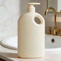 Bouteille de détergent à lessive en HDPE de 2 L avec poignée pour gel douche, savon liquide, emballage ménager