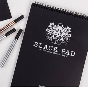 Carnet de croquis rétro A4 à couverture rigide pour le <span class=keywords><strong>dessin</strong></span>, option cadeau avec peinture gouache <span class=keywords><strong>sur</strong></span> papier kraft - Product Image 2