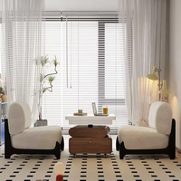 Meuble de salon de luxe italien de petite taille en chêne, style crème, rangement, design moderne breveté, café