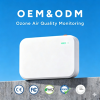 Aeropulse A100 WiFi (2.4 y 5G) Detector de Ozono, CO2, NDIR, Sonido, Luz y Alarma, Detector Multigas Industrial, Monitor de O3, IP30