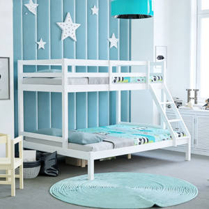Lit superposé moderne nordique multifonctionnel haut et bas pour enfants, combinaison lit parent et enfant, style simple et moderne - Product Image 2