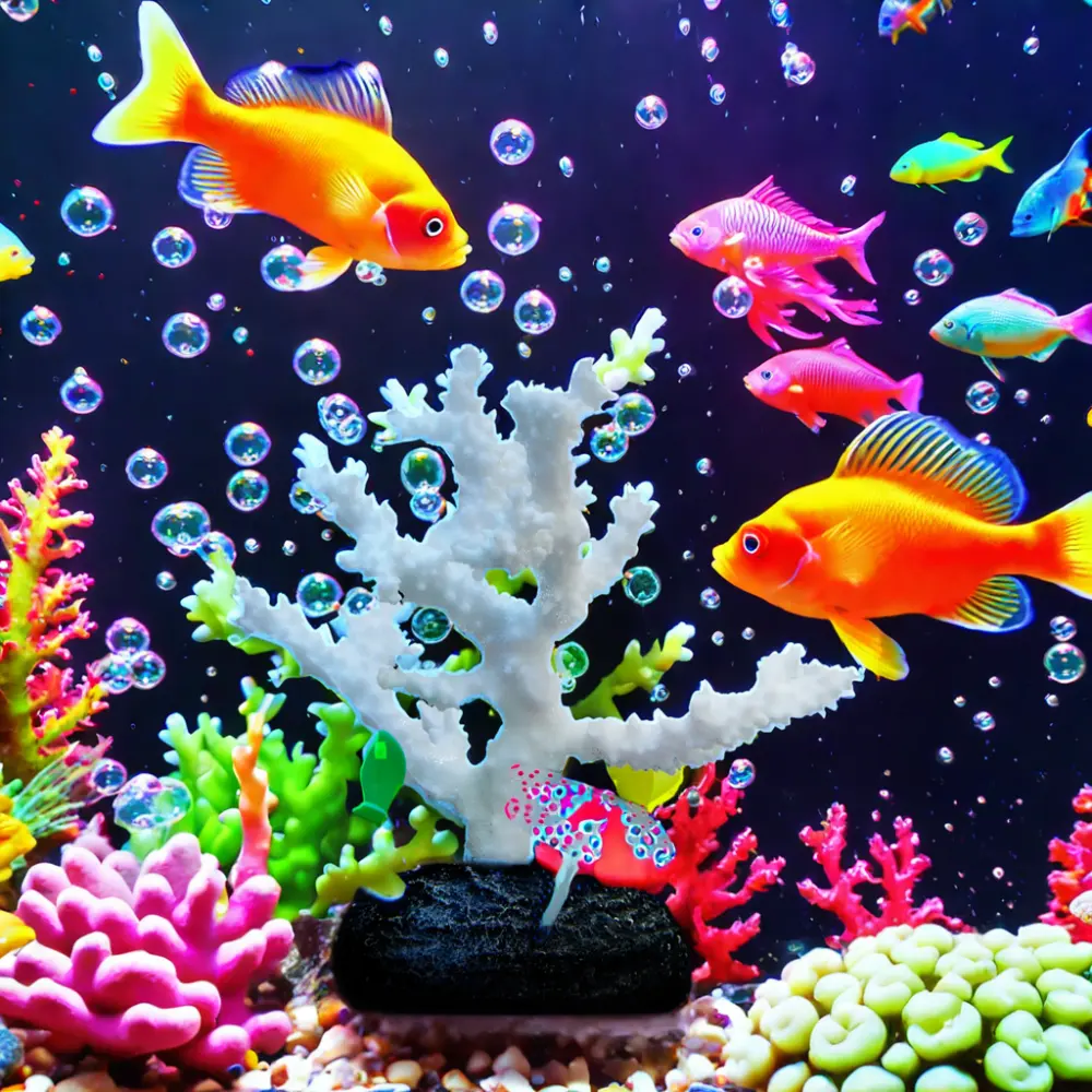 Effetto incandescente in Silicone acquatico artificiale barriera corallina per acquario decorazione acquario ornamento acquari e accessori
