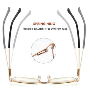 Nouvelles Lunettes Femme 2024 Photochromiques Anti-reflet en Alliage, Monture Œil de Chat Argent Or Noir avec Charnière à Ressort, Verres <span class=keywords><strong>Photogray</strong></span> 2026 - Product Image 6