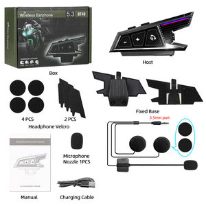 Auriculares para casco de motocicleta BT40 Plus con cancelación de ruido IP67 impermeables Auriculares inalámbricos 5,3 Audifonos para motocicleta - Product Image 6