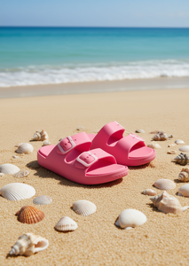 Sandali Unisex EVA con Doppia Fascia, Taglia 26, Comodi, Punta Aperta, Estivi, Tinta Unita, Chiusura con Fibbia - Product Image 2