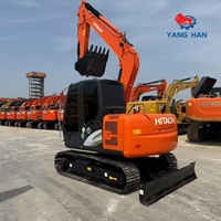 Excavatrice hydraulique Hitachi ZX70 d'occasion, 6,71 tonnes, pour travaux de construction