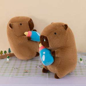 Adorables peluches de capybara douces et moelleuses, peluches kawaii en gros, jouets en peluche pour enfants - Product Image 2