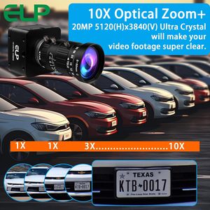 กล้อง ELP 20MP 4K USB 3.0 พร้อมเลนส์ซูมแบบแมนนวล 5-50 มม. 10 เท่า ความละเอียด 3840x2160 30fps เว็บแคมความเร็วสูงสำหรับพีซี ลินุกซ์ แมค ราสเบอร์รี่ พาย - Product Image 5