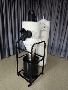 Atelier de menuiserie, <span class=keywords><strong>aspirateur</strong></span> cyclonique double <span class=keywords><strong>silencieux</strong></span> 1 CV, mini <span class=keywords><strong>aspirateur</strong></span> cyclonique portable, filtre à sac, collecteur - Product Image 2