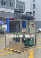SINDEICE Vente chaude Machine à glace en tube automatique de 1 tonne Évaporateur SUS304 pour hôtel Bar Refroidi par air