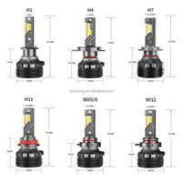 Lampe LED H7 Mover 200W Super Lumineuse pour Phares de Voiture H4 H11 HB3 HB4 9005 9006 12V 24V Kit Feux Antibrouillard Auto H3 880 6000K