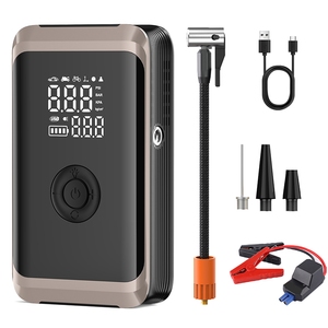 Arrancador de Coches Portátil <span class=keywords><strong>4</strong></span> en 1 de 14.8V con Pantalla Digital, Inflador de Neumáticos, Banco de Energía, Luz LED y Función de Monitor de Presión para Vehículos Compactos - Product Image 5