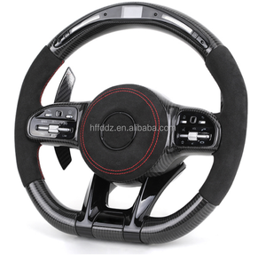 Accessoires intérieurs de <span class=keywords><strong>voiture</strong></span>, <span class=keywords><strong>volant</strong></span> en fibre de carbone pour <span class=keywords><strong>Mercedes</strong></span>-Benz Classe CLA C117/X156/C218/W213/X253 C253/W166/W222 - Product Image 2