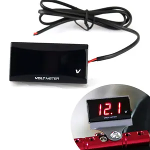 Voltímetro koso digital universal, mini voltímetro e displayer digital para motocicletas 12v para honda yamaha kawasaki e todos os
