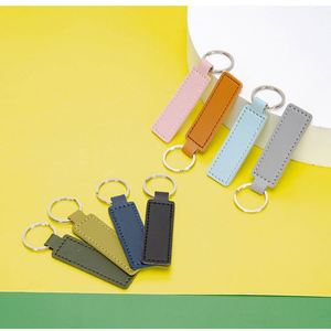 Customized PU <b>Leather</b> <b>Keychain</b> Knitting Car Holder <b>Keychain</b> Pendant Accessories Wholesale Print Logo - Product Image 4