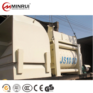 Mesin Pengaduk Mortar Volumetrik Minrui JS1000 dengan Pengangkat Hook Lift, Mesin Semen Plester Bertenaga dengan Motor Winch dan Pompa untuk Dijual - Product Image 2