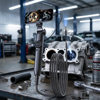 Boroscope articulé haut de gamme HD 6,4 mm pour l'inspection industrielle aérospatiale, caméra pour le contrôle des composants de moteur d'avion