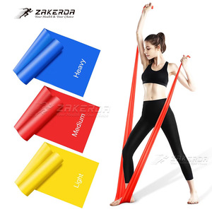 Ensemble de bandes de résistance ZAKERDA pour yoga, légères, moyennes et lourdes, en TPE, pour la musculation, l'entraînement et les étirements. - Product Image 1
