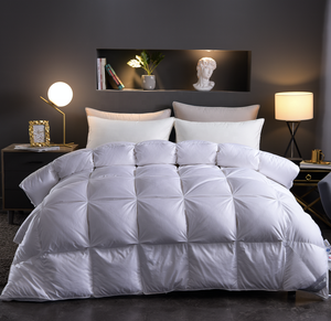 Edredón de plumas de pato blanco <span class=keywords><strong>100</strong></span>% tamaño King, edredón de plumón de ganso, edredón de cama individual para acampar para aventuras al aire libre - Product Image 2