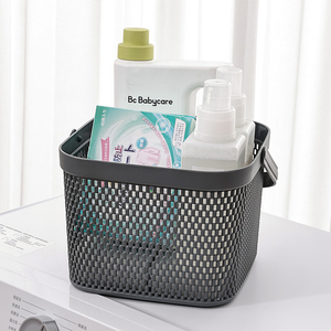 Cesto portaoggetti multiuso in rete di <span class=keywords><strong>plastica</strong></span> GREENSIDE <span class=keywords><strong>con</strong></span> maniglia, cesto ventilato per biancheria e articoli per la casa - Product Image 2