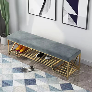 Scandinavian Style Stainless Steel Light Luxury Space Saving <b>Shoe</b> <b>Rack</b> with for Home Use 11 Pair Entryway Bedroom - Product Image 2