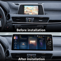 Multimedia Mobil Android 14 10,25 inci untuk BMW X1/X2 F48/F49 NBT 8+128GB Wireless CarPlay Android Auto DSP Layar Anti-silau 4G LTE