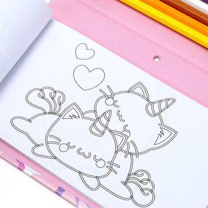 ערכת צביעה אקולוגית, קלת משקל וניידת, עפרונות צביעה עשה זאת בעצמך, ספר ציור לילדים, מתנה יצירתית לחג - Product Image 5